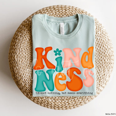 Kindness Cost Nothing Screen Print High Heat Transfer S51