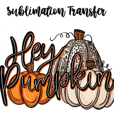 Hey Pumpkin Sublimation Transfer