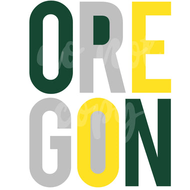 Oregon Color 2 Block Digital Download