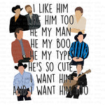 I Like Him Old Country Sublimation Transfer