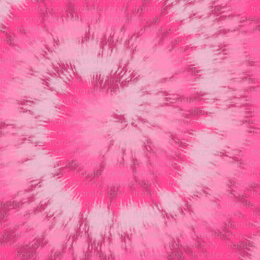 Pink Tie Dye Pattern Sublimation Transfer