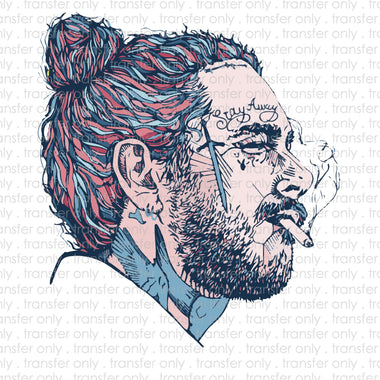 Post Malone Sublimation Transfer
