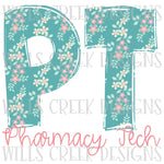 PT Pharmacy Doodle Digital Download