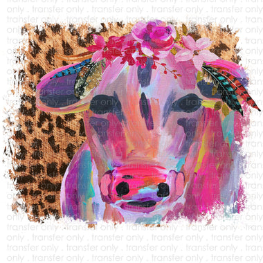 Painted Cow Sublimation Transfer