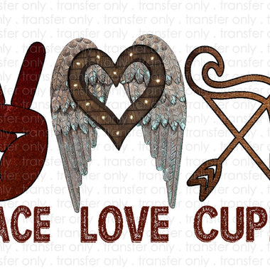 Peace Love Cupid Sublimation Transfer