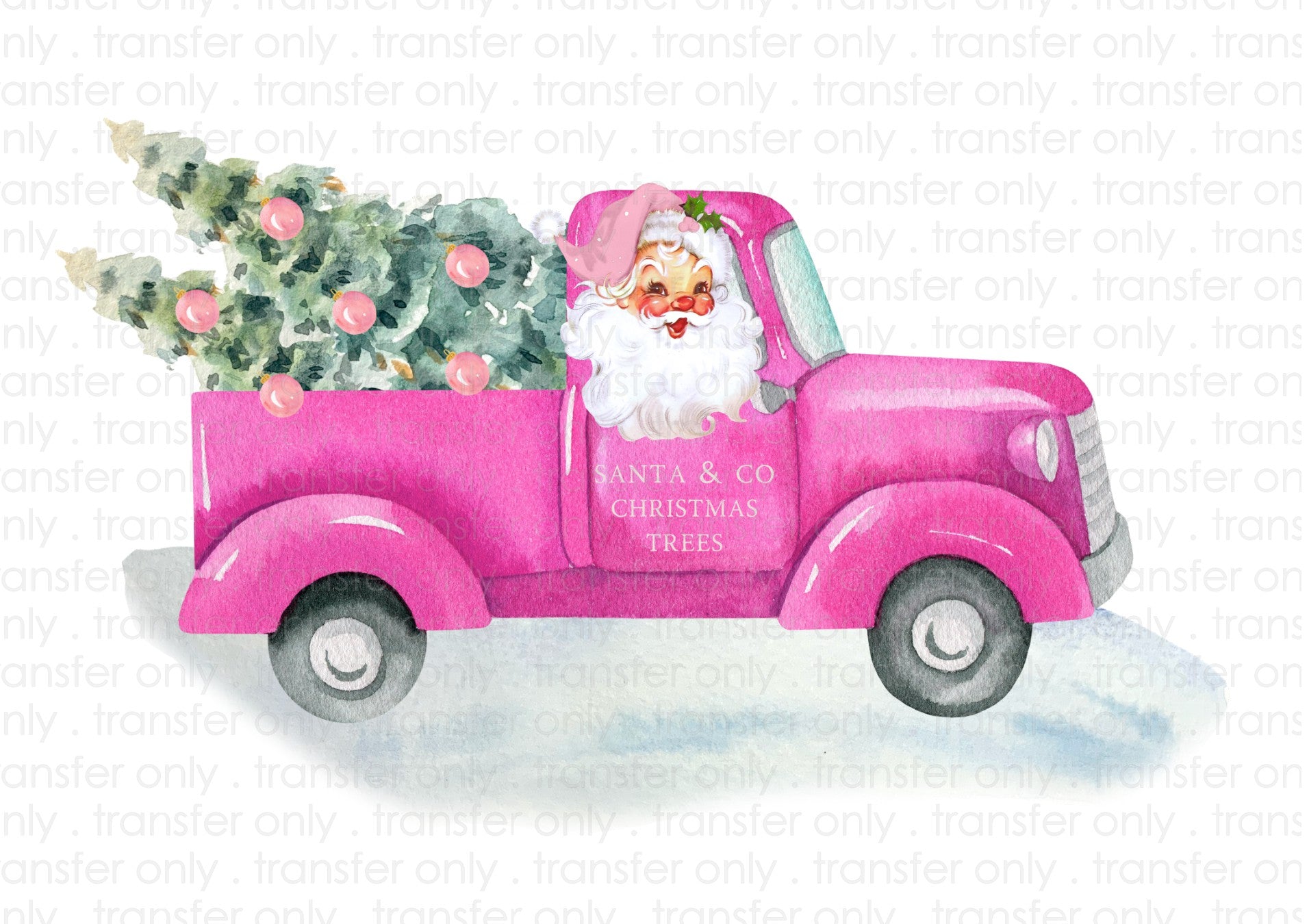 Pink Santa Baby Stanly DTF Transfer – Polylush