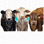 Bling Cows Sublimation Transfer