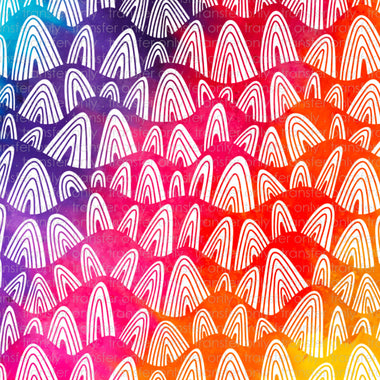 Rainbow Pattern Sublimation Transfer