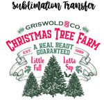 Christmas Tree Farm Sublimation Transfer