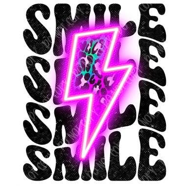Smile Bolt Sublimation Transfer