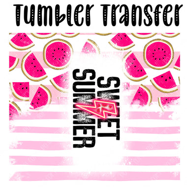 Sweet Summertime Skinny Tumbler Seamless Sublimation Transfer