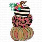 Pumpkin Stack Painted Sublimation Transfer