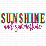 Sunshine and Summertime Sublimation Transfer