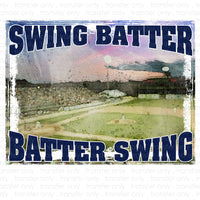 Swing Batter Batter Sublimation Transfer