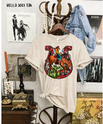 Horseshoe Cowboy Screen Print High Heat Transfer R12