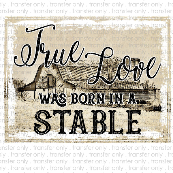 True Love was Born in a Stable Sublimation Transfer
