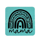 Mama Rainbow Leather Patches *Patch Only*