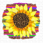 Serape Sunflower Sublimation Transfer