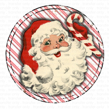 Santa Circle Sublimation Transfer