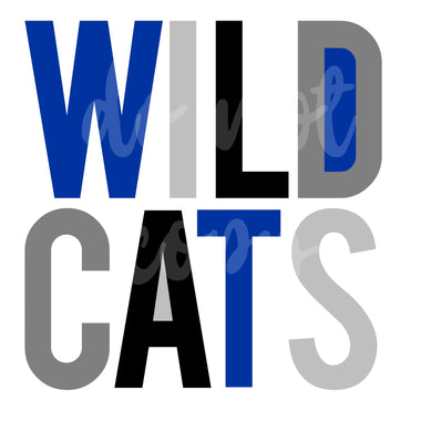 Wildcats Color Block Digital Download
