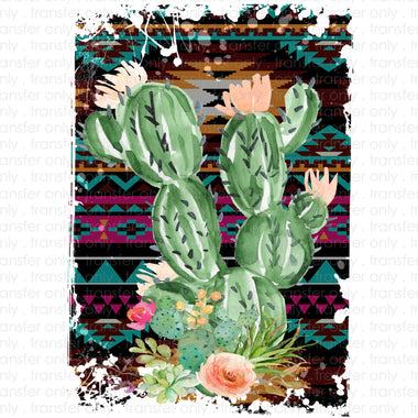 Aztec Cactus Sublimation Transfer