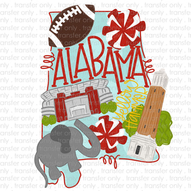 Alabama State Sublimation Transfer
