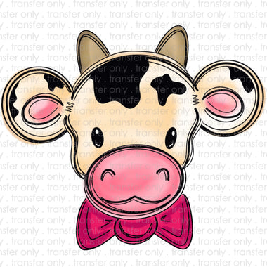 Baby Cow Bow Tie Sublimation Transfer