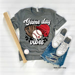 Game Day Vibes Baseball Screen Print High Heat Transfer S24