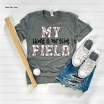 Heart on the Field Baseball Screen Print High Heat Transfer K39