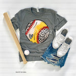 Leopard HALF/HALF Baseball/Softball Screen Print High Heat Transfer S47