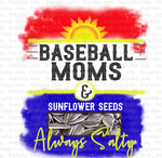 Baseball Mom Salty Sublimation Transfer