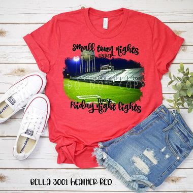 “No restocks” Small Town Nights Screen Print High Heat Transfer T91