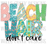 Beach Hair Don't Care Digital Download