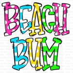 Beach Bum Sublimation Transfer