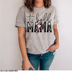 “No restocks” Tball Mama Bolt Screen Print High Heat Transfer B60