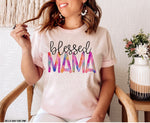 Mama Watercolor Screen Print High Heat Transfer T31