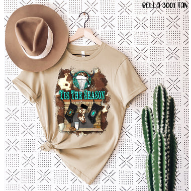 *No Restocks* Tis the Season Western Screen Print High Heat Transfer U129
