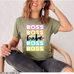 Boss Babe Square Screen Print Transfer *High Heat* B9