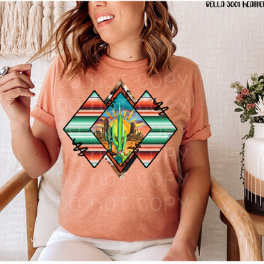 "NO restocks" Desert Diamonds Screen Print High Heat Transfer T59