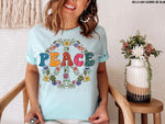 Peace Screen Print Transfer High Heat V84