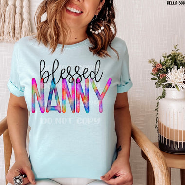 “No restocks” Blessed Nanny Screen Print High Heat Transfer V140