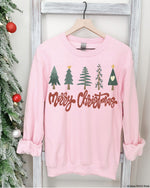 “No restocks” Merry Christmas Trees Screen Print High Heat Transfer U17