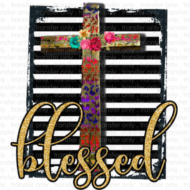 Blessed Cross Sublimation Transfer