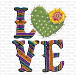 Cactus Love Sublimation Transfer