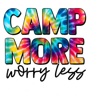 Camp More Worry Less Sublimation Transfer