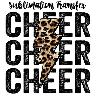 Cheer Stacked Sublimation Transfer