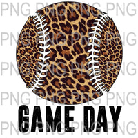 Cheetah Game Day Baseball Digital Download