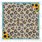 Cheetah Sunflower Frame Digital Download