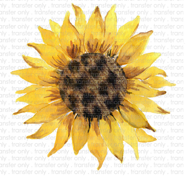 Cheetah Sunflower Sublimation Transfer