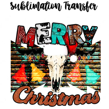 Merry Christmas Sublimation Transfer